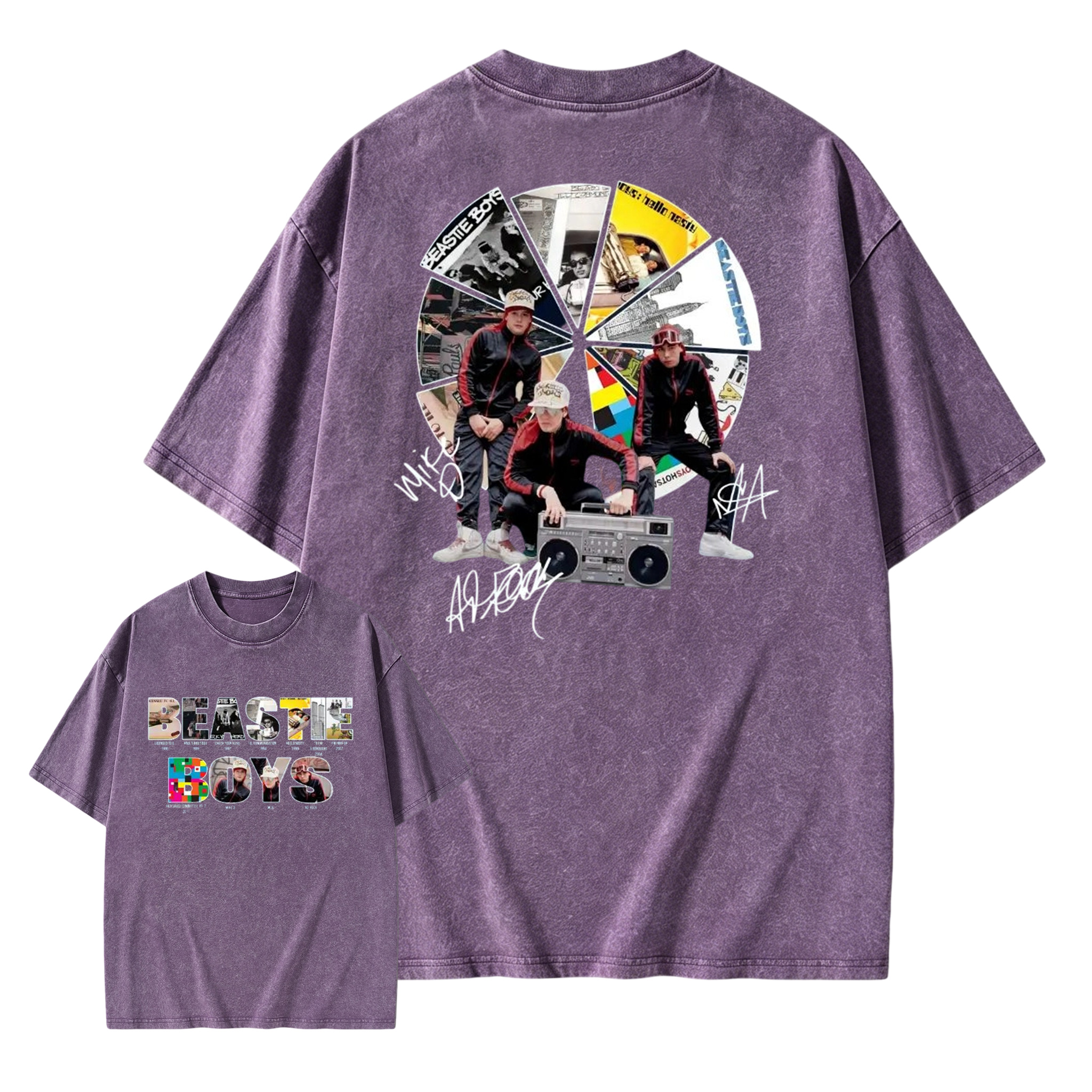 To Honor Beastie Boys Album Hip Hop Music Band Washed T-Shirt