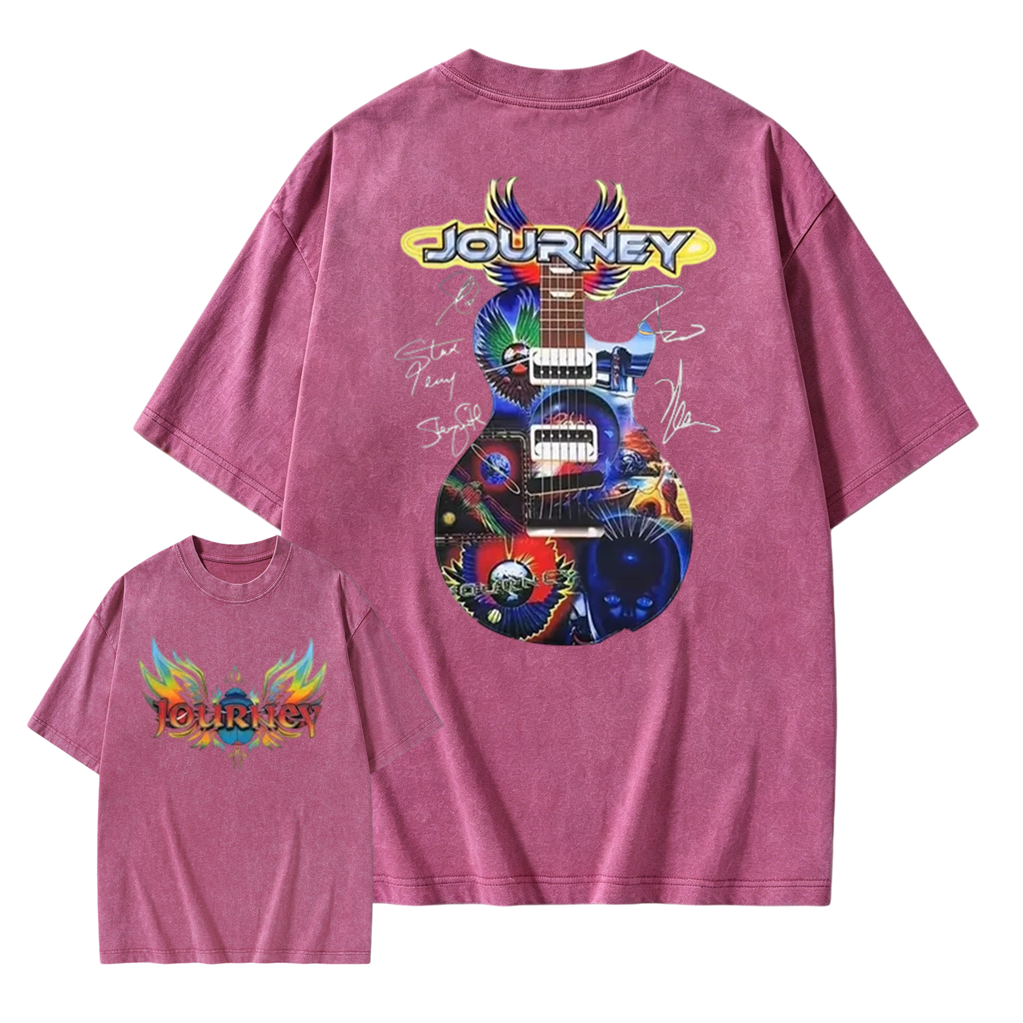 Journey Band Concert Tour Music Washed T-Shirt