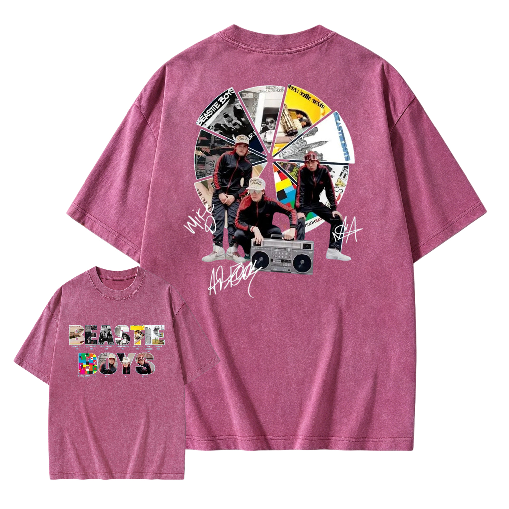 To Honor Beastie Boys Album Hip Hop Music Band Washed T-Shirt