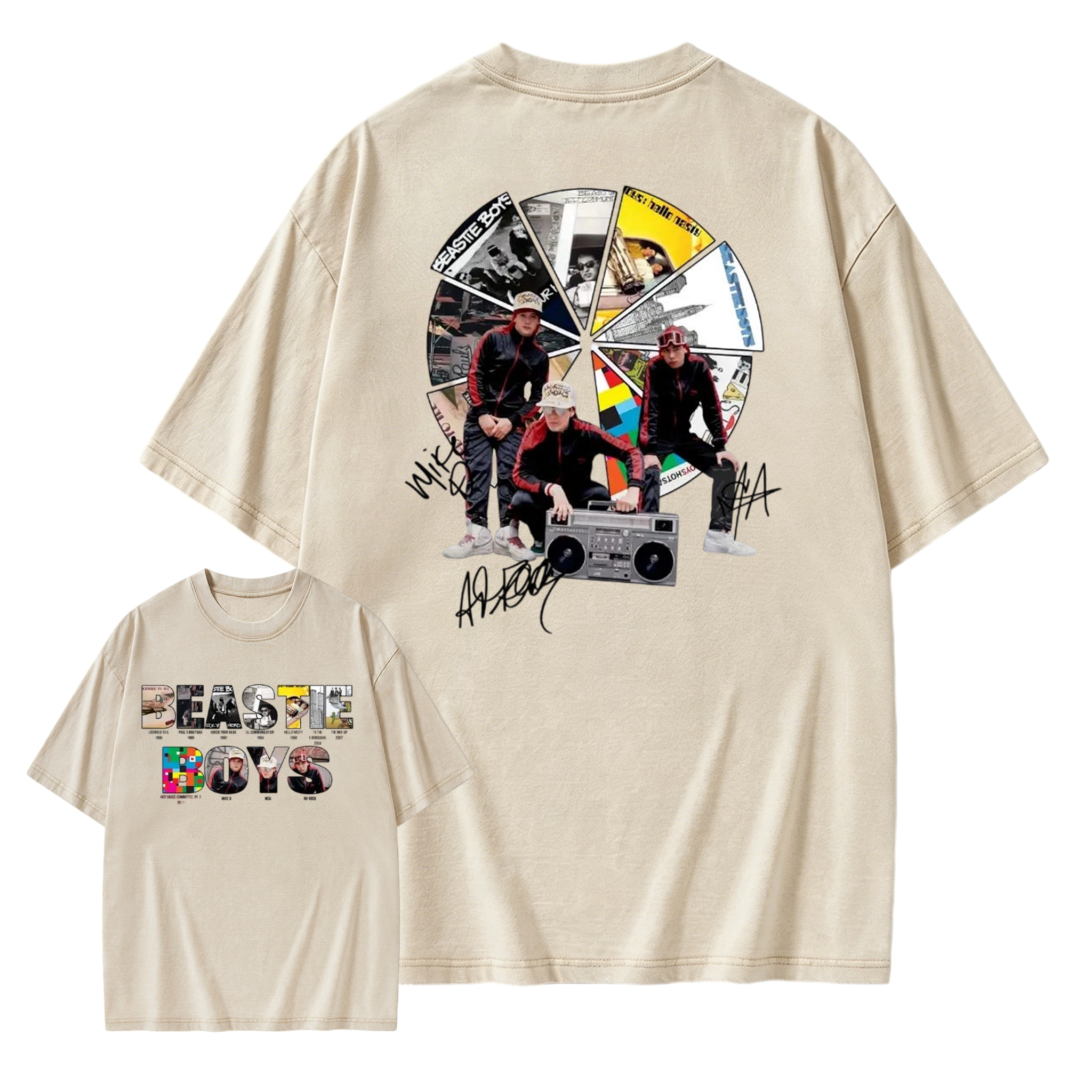 To Honor Beastie Boys Album Hip Hop Music Band Washed T-Shirt