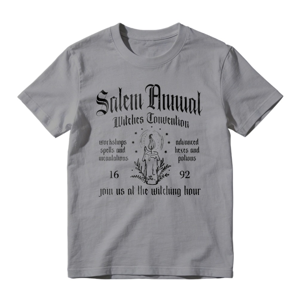 Salem Annual Witches Convention Gothic Vintage Halloween Graphic T-shirt