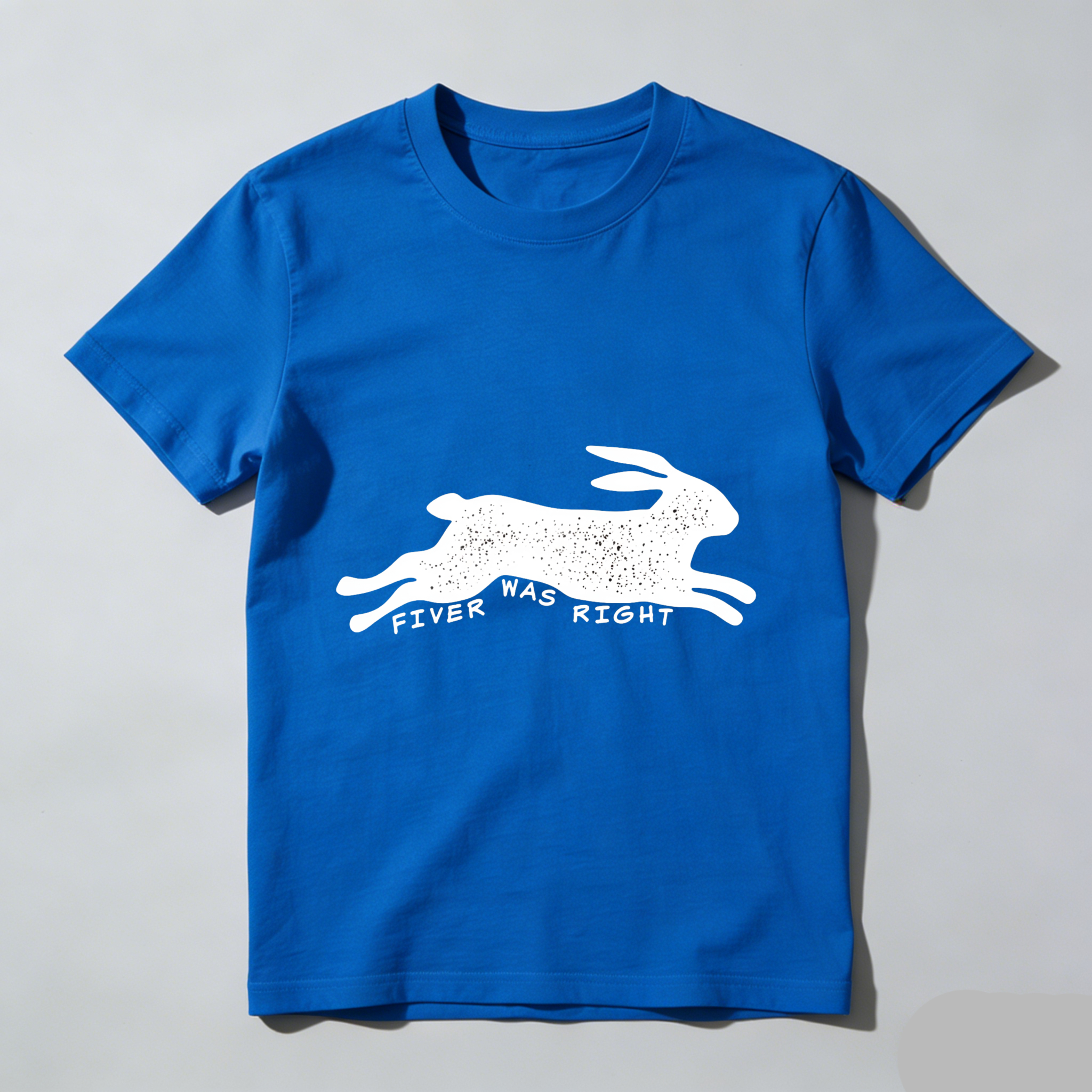 Wardrobecart Fiver Was Right Rabbit Print Tshirt