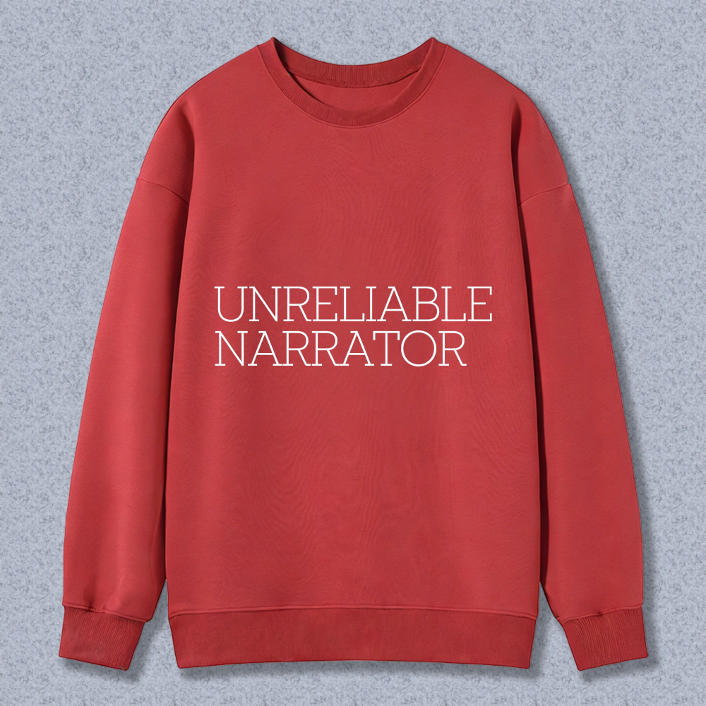 Wardrobecart Unreliable Narrator Unisex Classic Sweatshirt