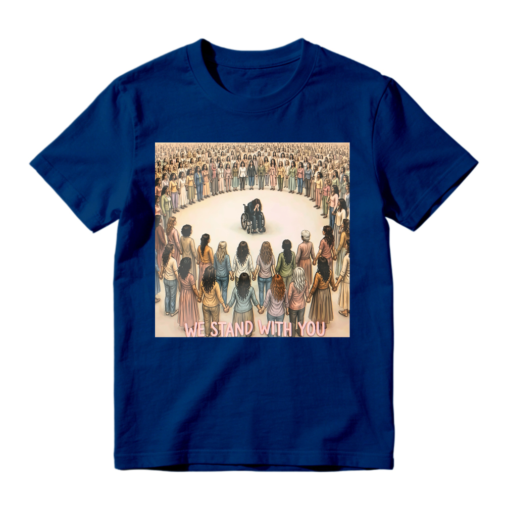 We Stand With You Wheelchair Support Circle Unisex Classic T-shirt