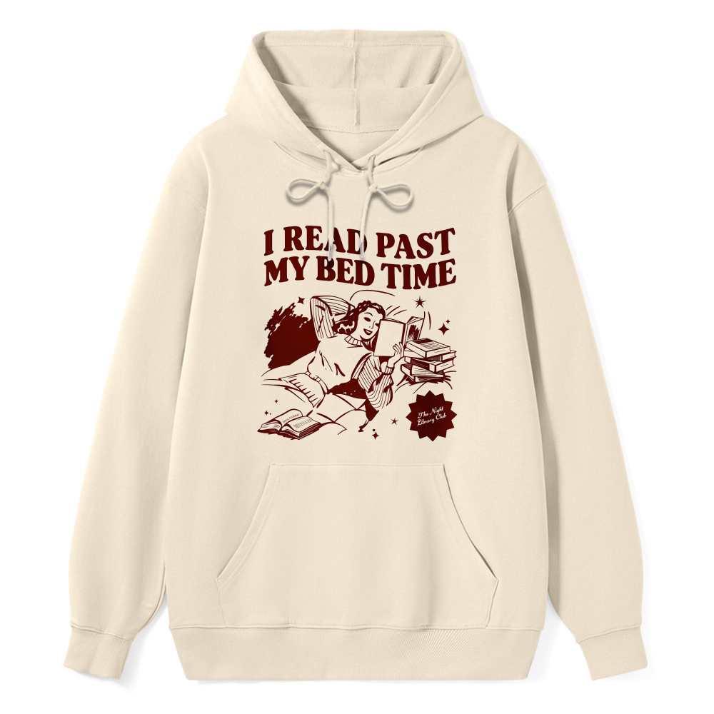 Wardrobecart Reading Past Bedtime With Books And Stars Unisex Classic Hoodie