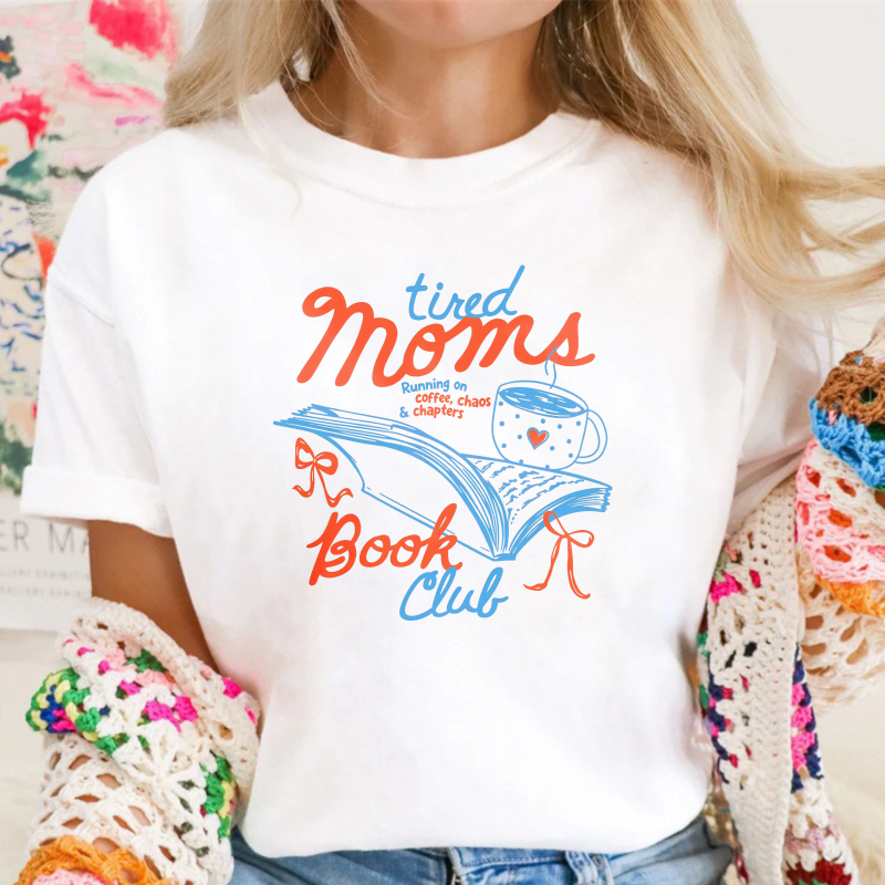 Wardrobecart Tired Moms Book Club Coffee Chaos And Chapters Unisex Classic T-shirt(1)
