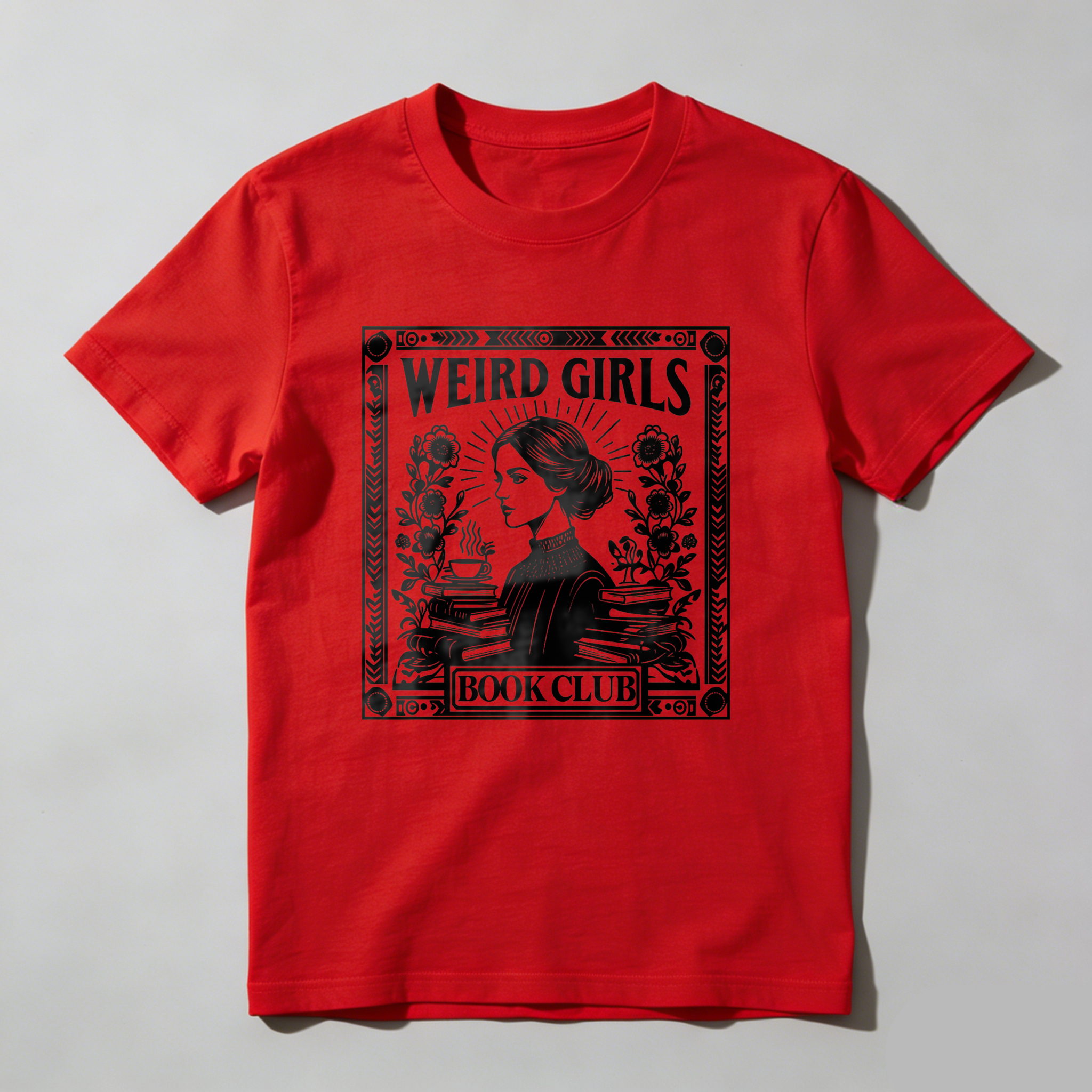 Wardrobecart Weird Girls Book Club Artwork Tshirt