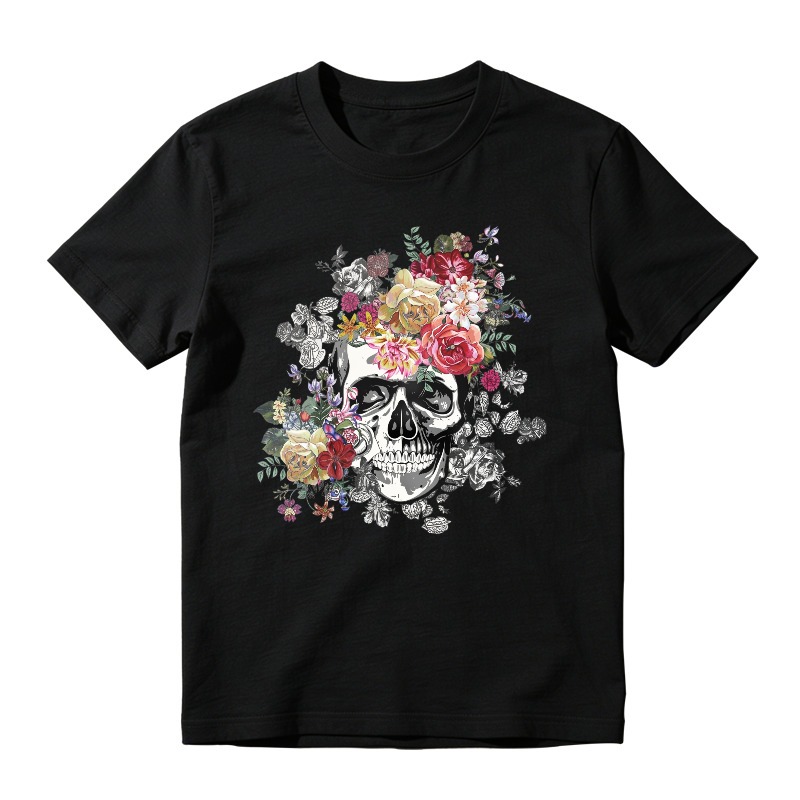 Floral Skull Art, Unisex Classic T-shirt