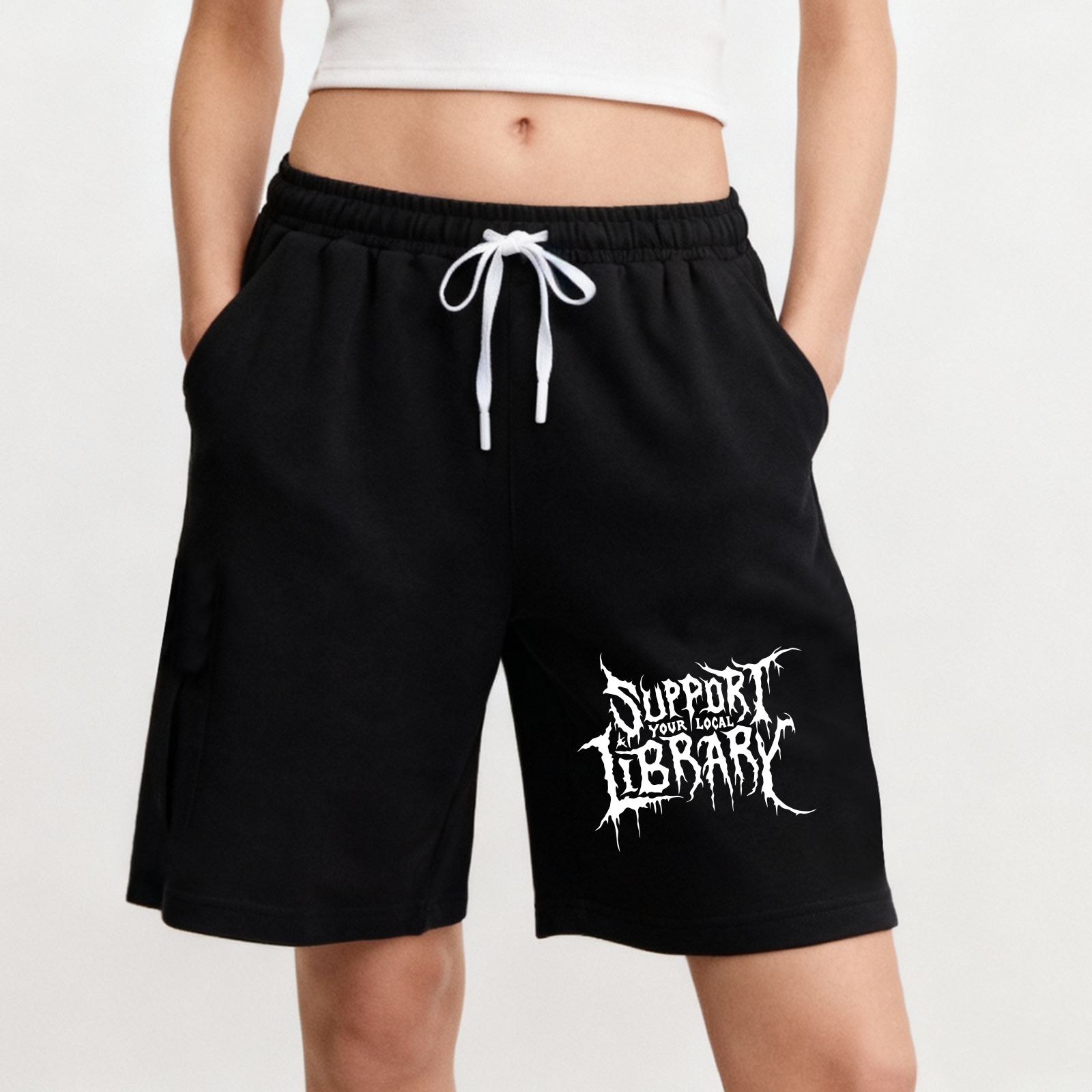 Wardrobecart Support Your Local Library Shorts