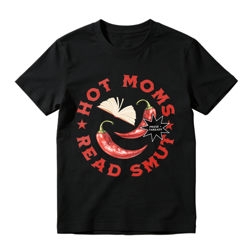 Wardrobecart Hot Moms Read Smut With Chili Peppers And Book Design Unisex Classic T-shirt