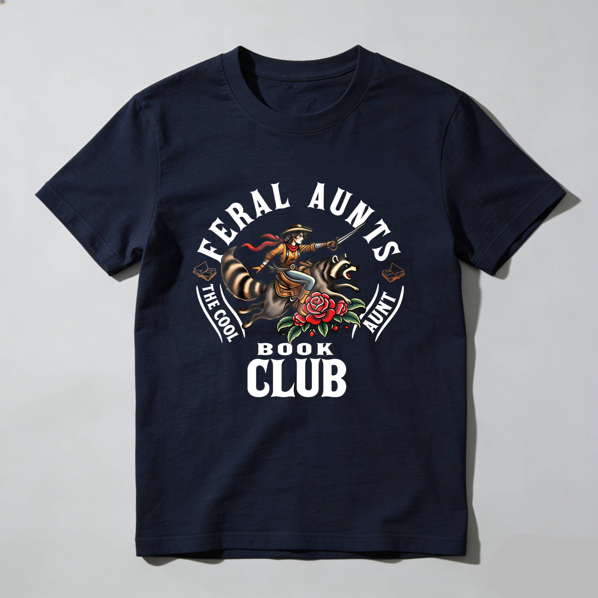 Wardrobecart Feral Aunts Book Club The Cool Aunt tshirt