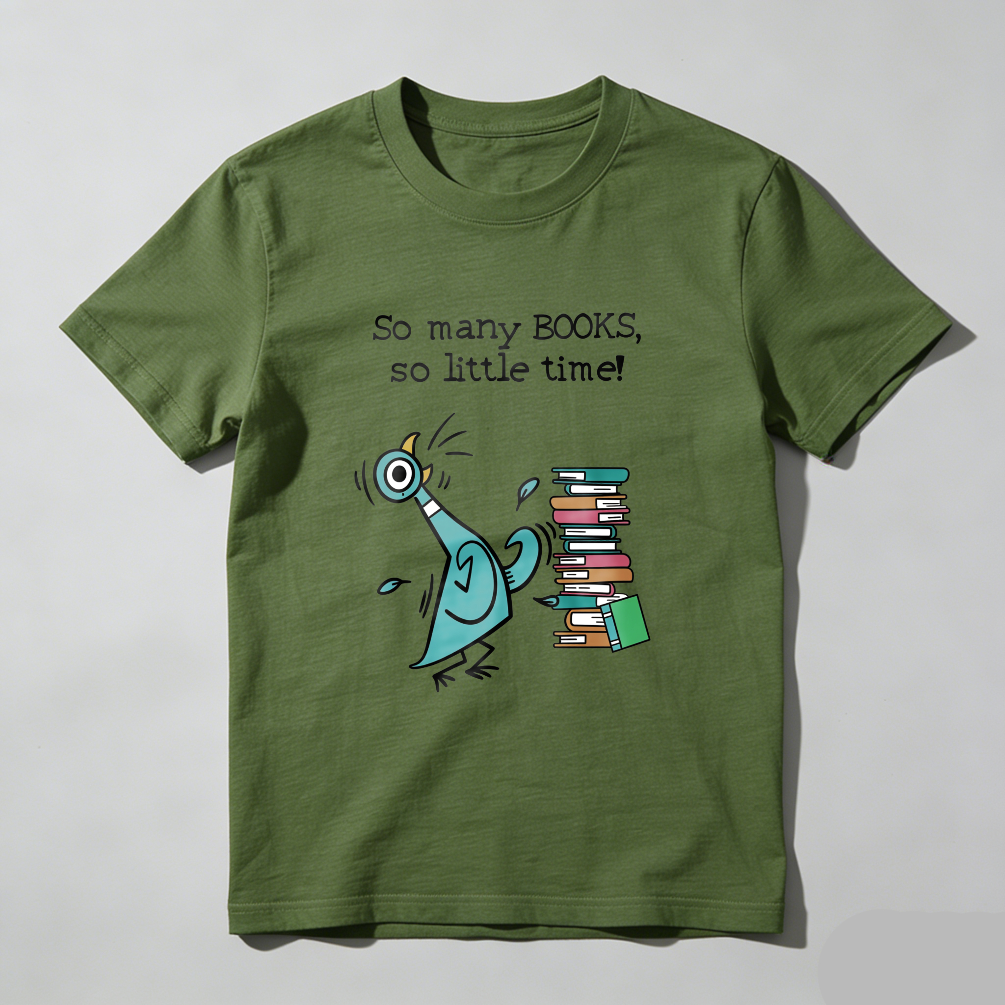 Wardrobecart So Many Books So Little Time Bird And Books Tshirt