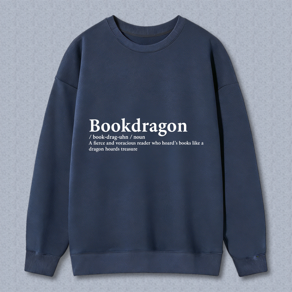 Wardrobecart Bookdragon Definition Unisex Classic Sweatshirt