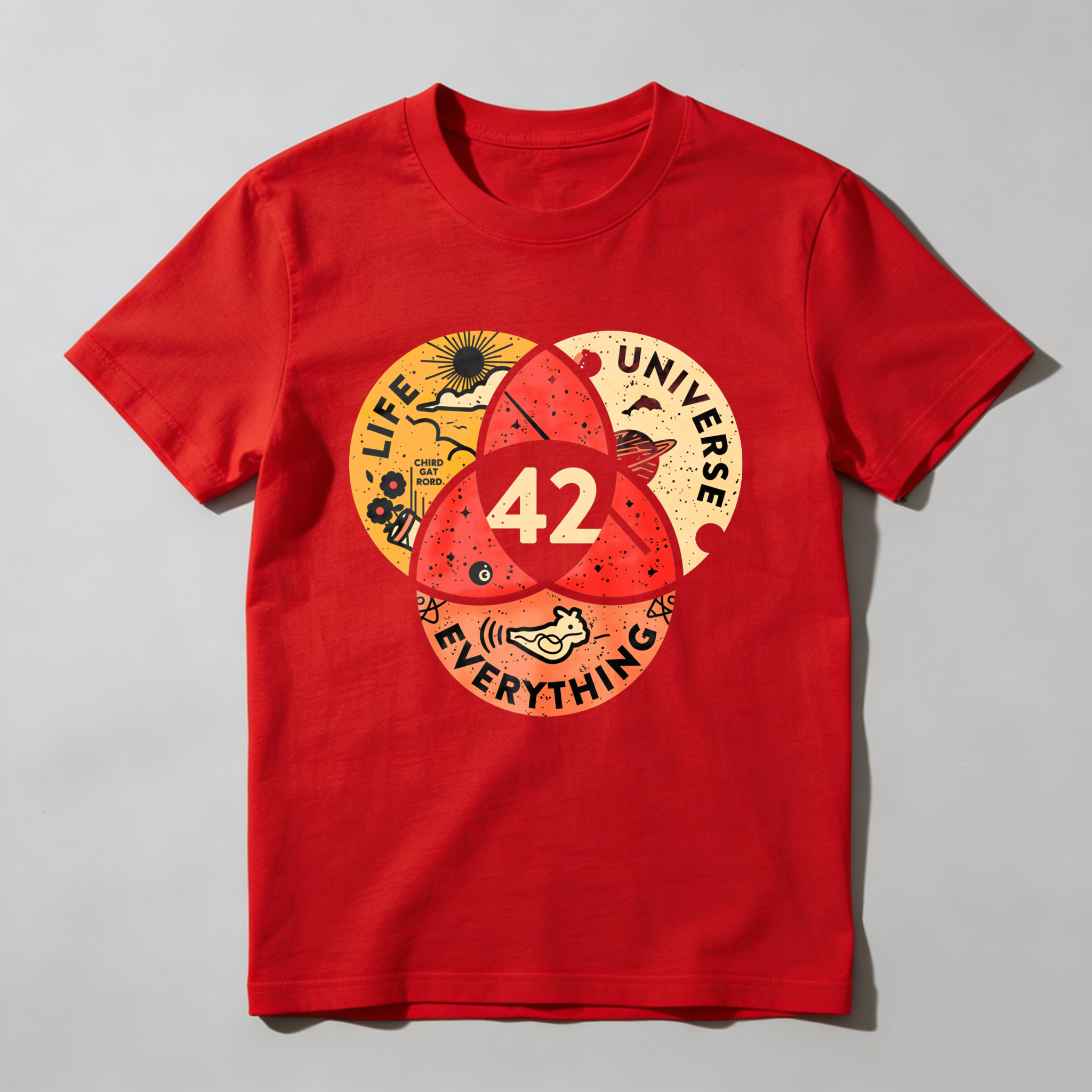 Wardrobecart Life Universe Everything Number Forty Two tshirt