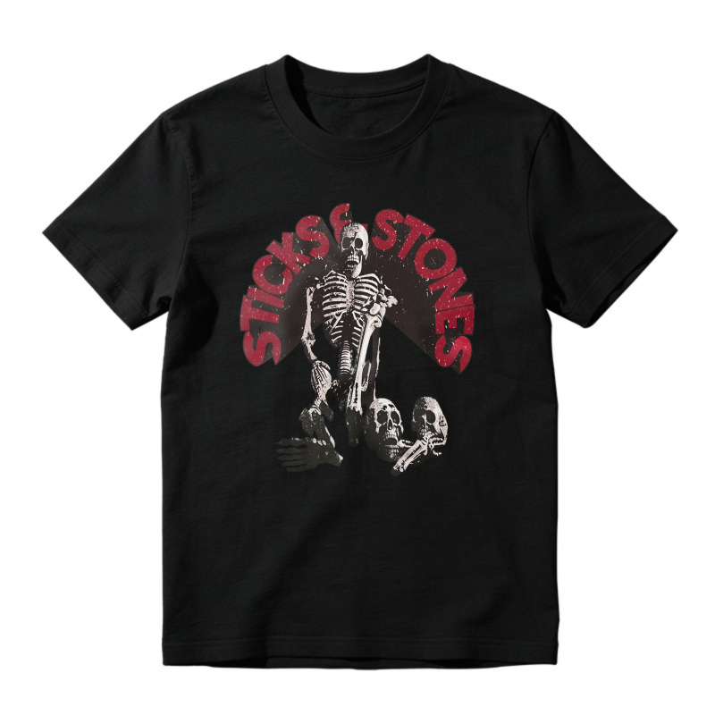 Sticks And Stones Skeleton Graphic, Unisex Classic T-shirt