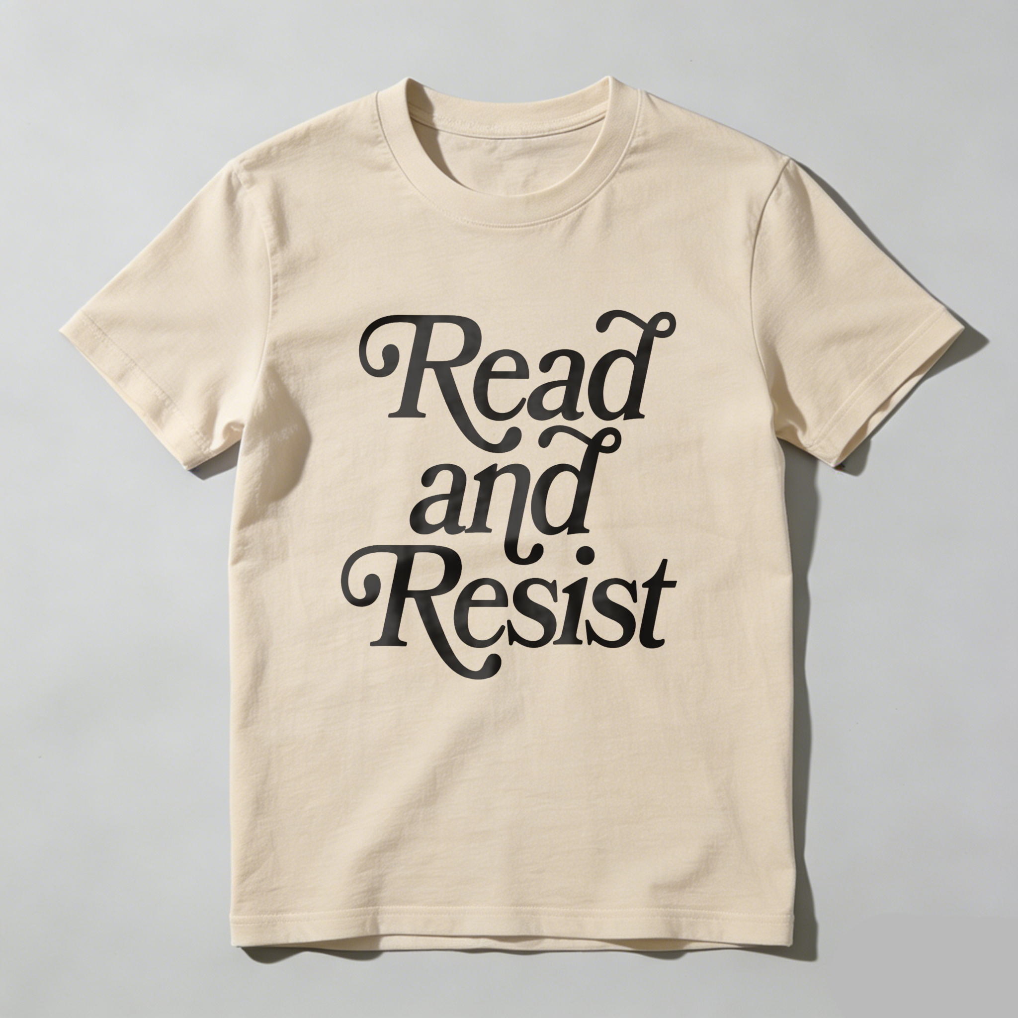 Wardrobecart Read And Resist Tshirt 100% cotton