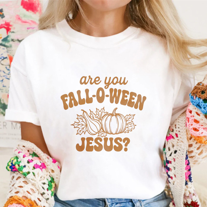 Are You Fall O Ween Jesus Pumpkin Autumn Humor Unisex Classic T Shirt