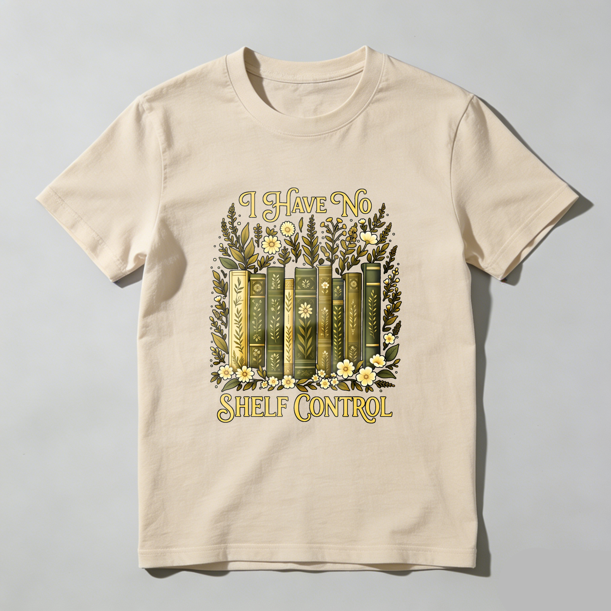 Wardrobecart I Have No Shelf Control Bookshelf Floral Design Unisex Classic T-shirt