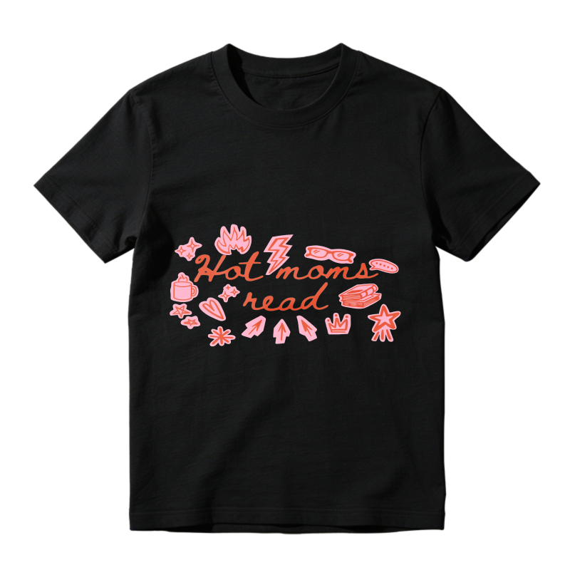 Wardrobecart Hot Moms Read With Book And Accessories Unisex Classic T-shirt