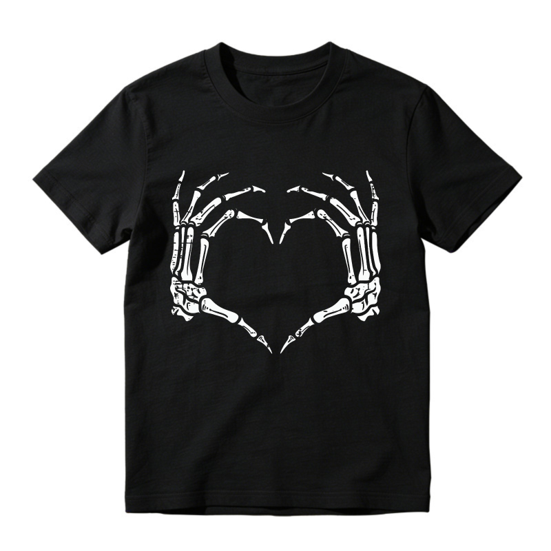 Skeleton Hands Forming Heart Shape Unisex Classic T-shirt