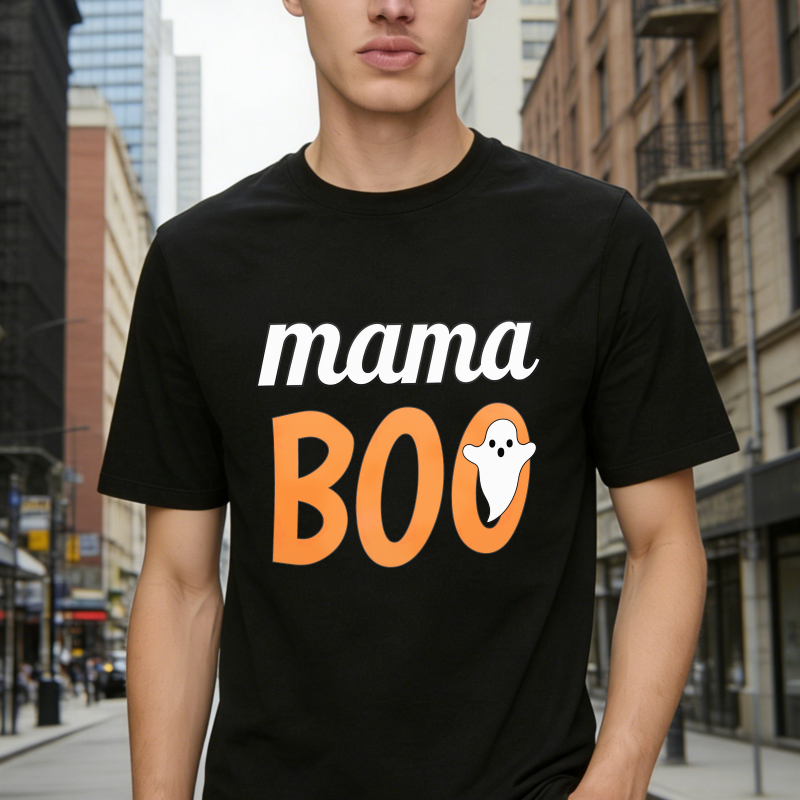 Mama Boo Ghost Halloween Unisex Classic T-shirt