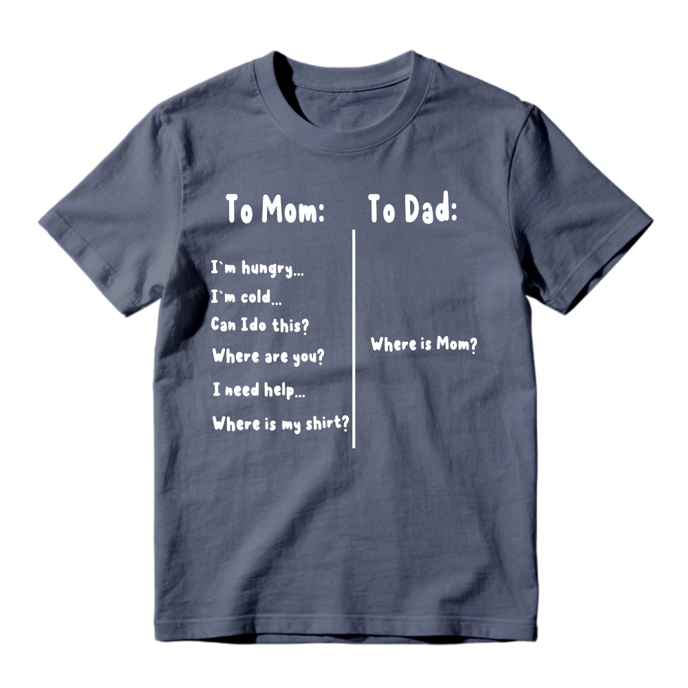 To Mom And Dad Text Design Unisex Classic T-shirt