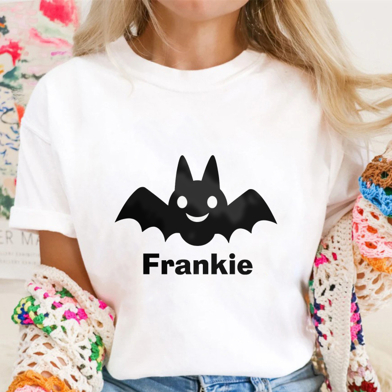 Cute Smiling Bat Frankie Halloween Unisex Classic T-shirt