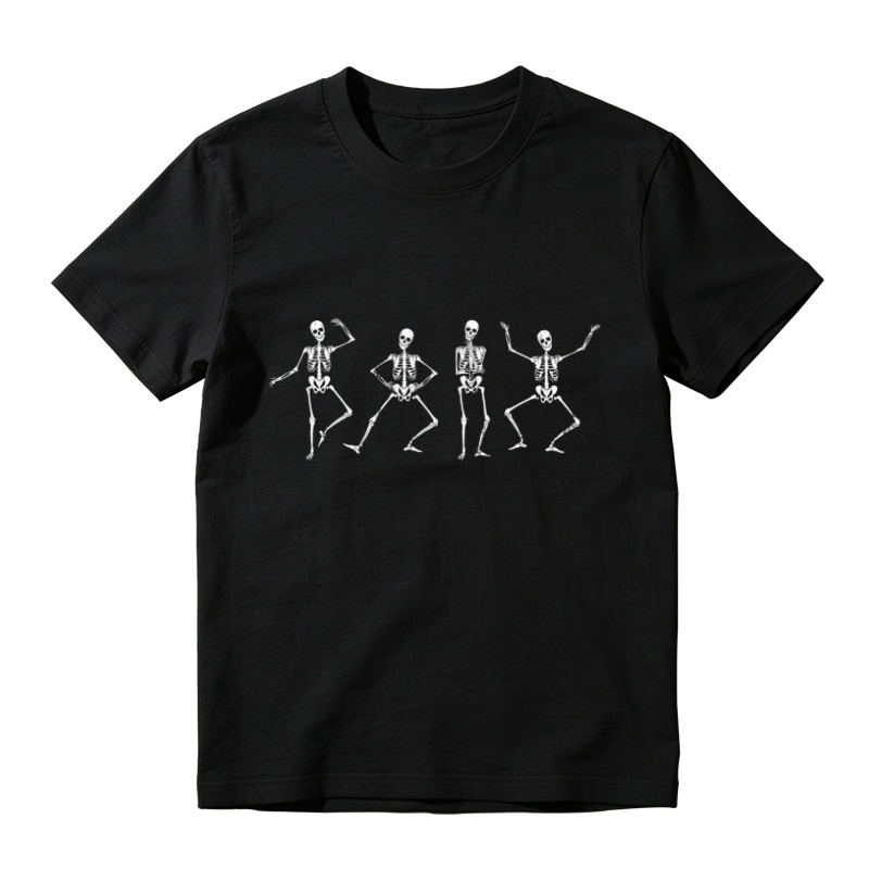 Dancing Skeletons Halloween Funny Bone Dance T-shirt