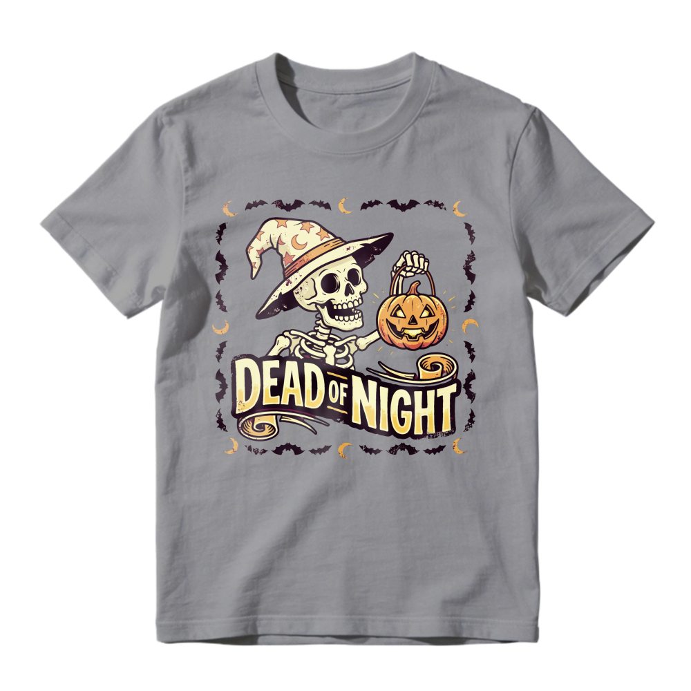 Skeleton Witch Holding Pumpkin Dead Of Night Halloween, Unisex Classic T-shirt