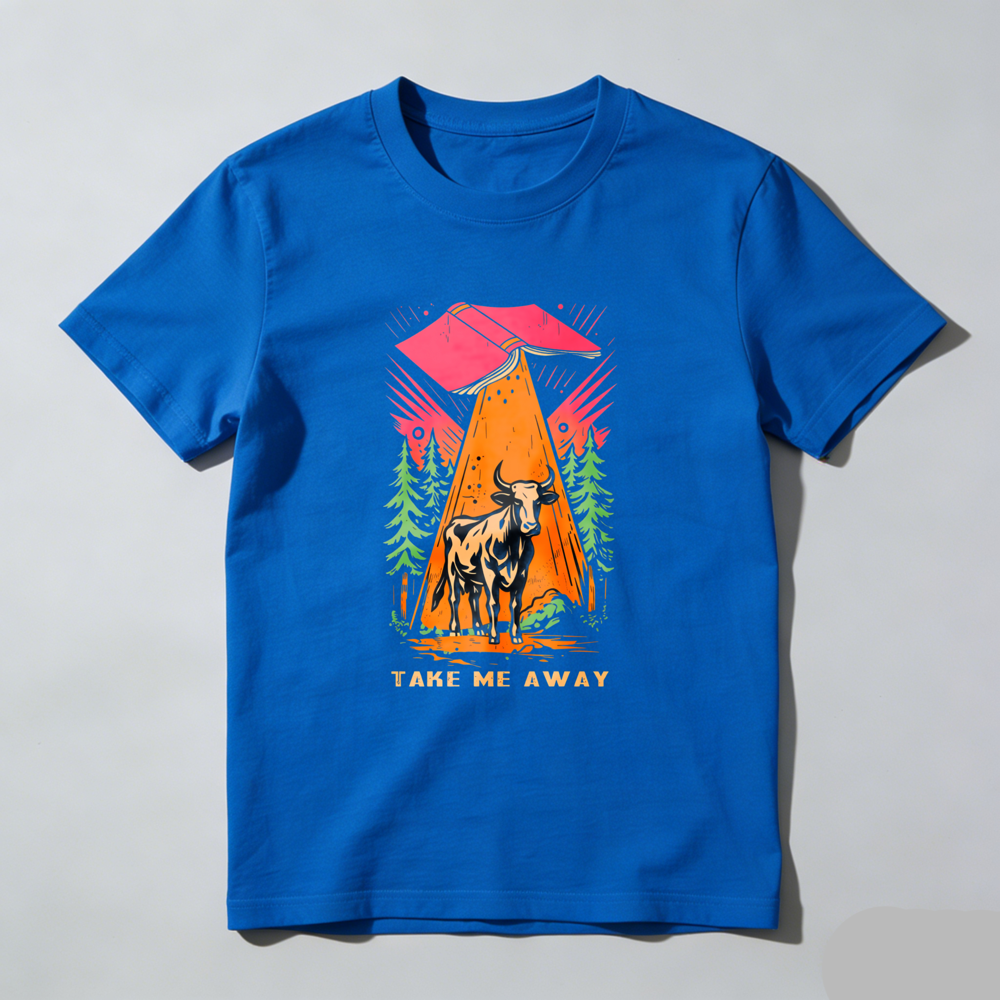 Wardrobecart Mountain Bull Forest Sunset Adventure Take Me Away Tshirt