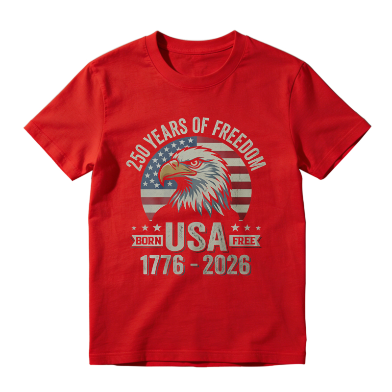 250 Years Of Freedom Usa Eagle American Flag 1776 2026 Unisex Classic T-shirt