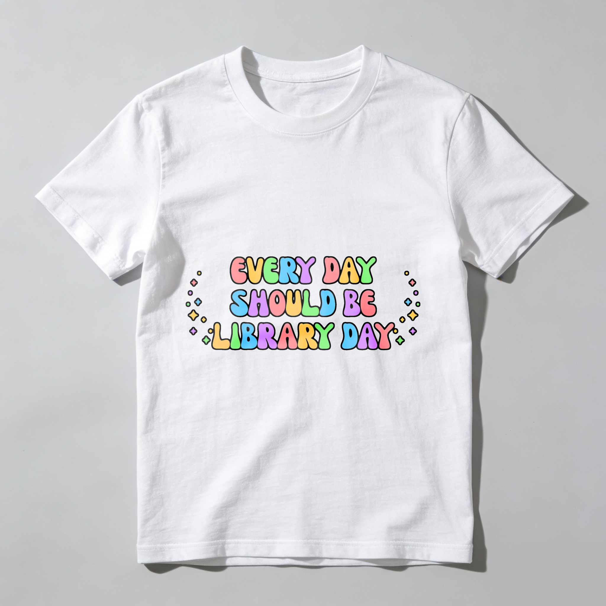 Wardrobecart Every Day Should Be Library Day Tshirt