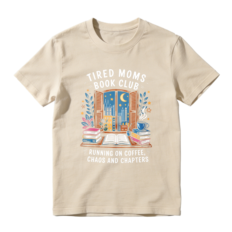 Wardrobecart Window With Books And Moon Night Scene Unisex Classic T-shirt