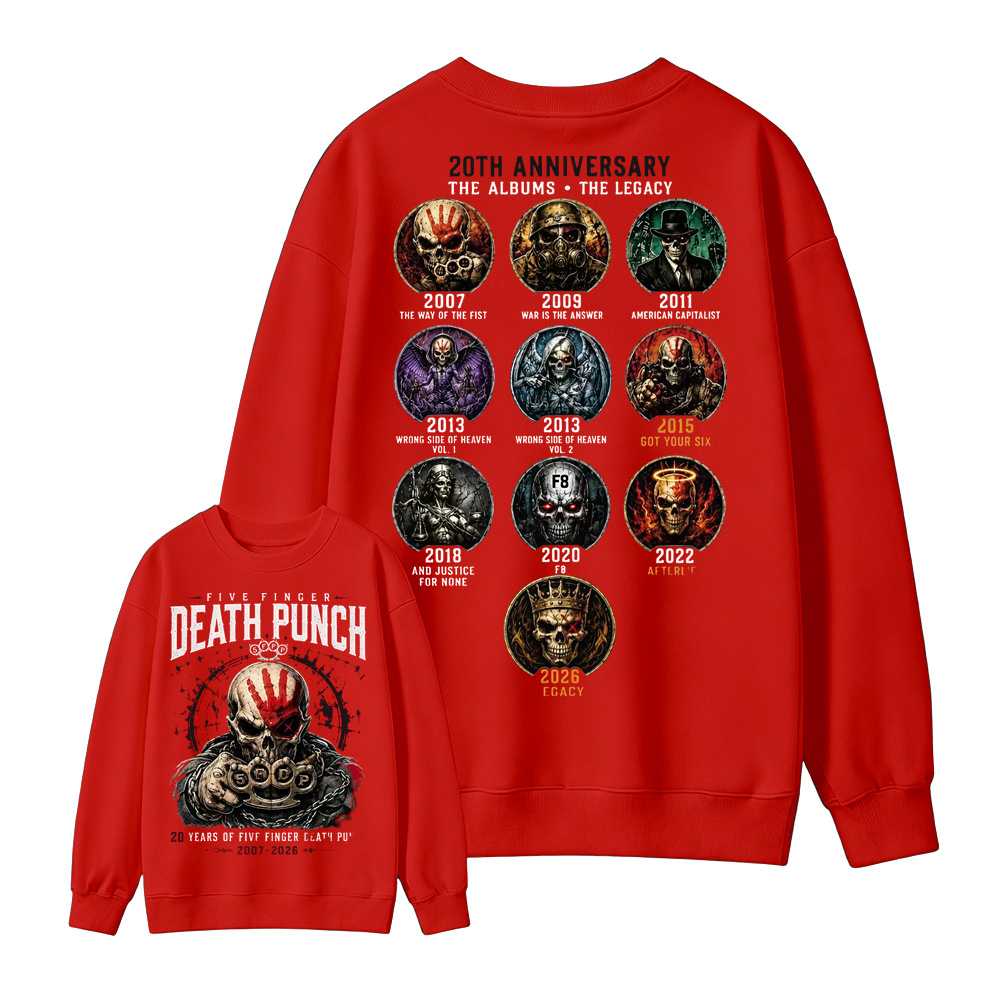 Five Finger Death Punch Rock Band Heavy Metal Music Sweatshirt