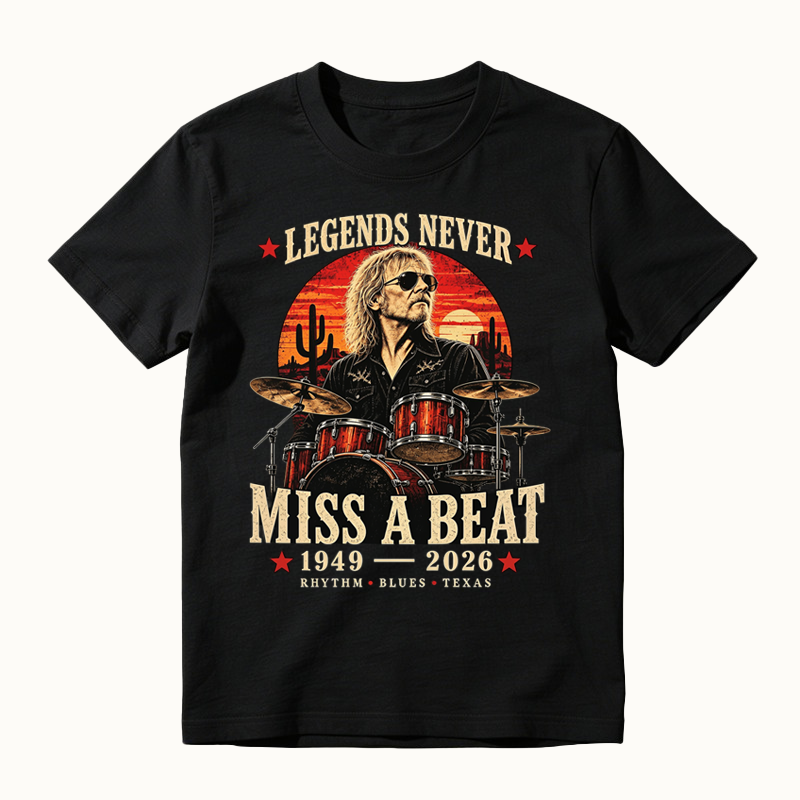 Legends Never Miss a Beat Vintage Drummer Memorial T-shirt