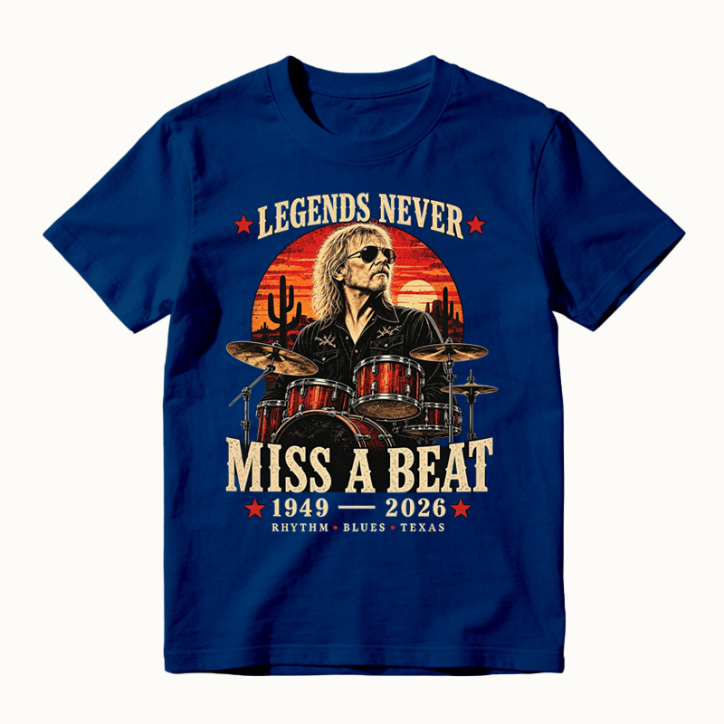 Legends Never Miss a Beat Vintage Drummer Memorial T-shirt