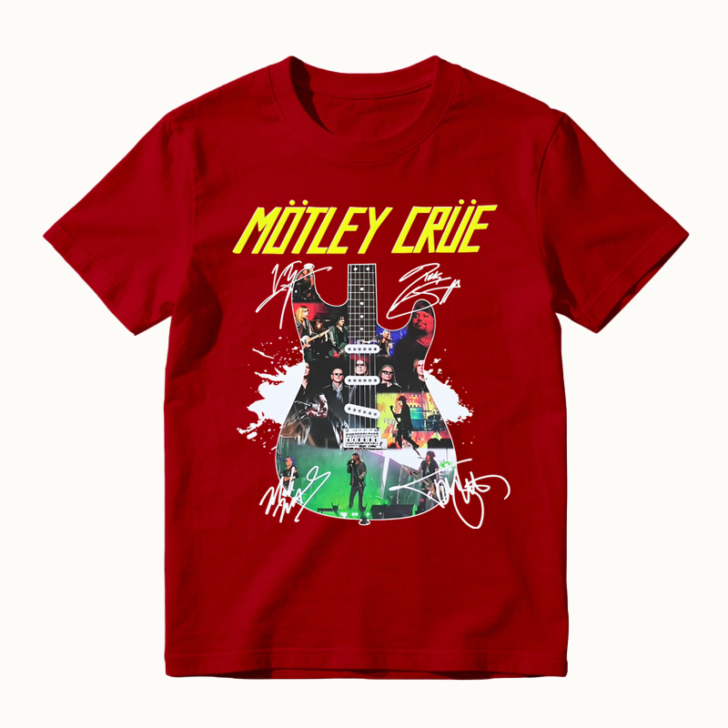 To Honor Motley Crue Vintage Rock Band Music T-shirt