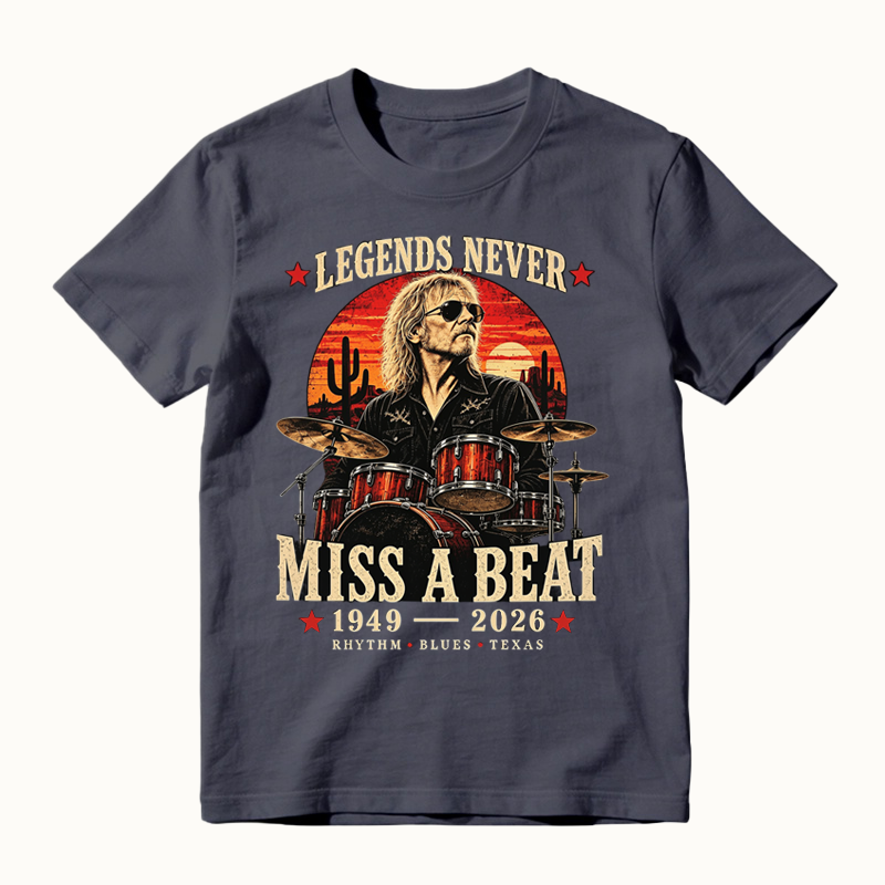Legends Never Miss a Beat Vintage Drummer Memorial T-shirt