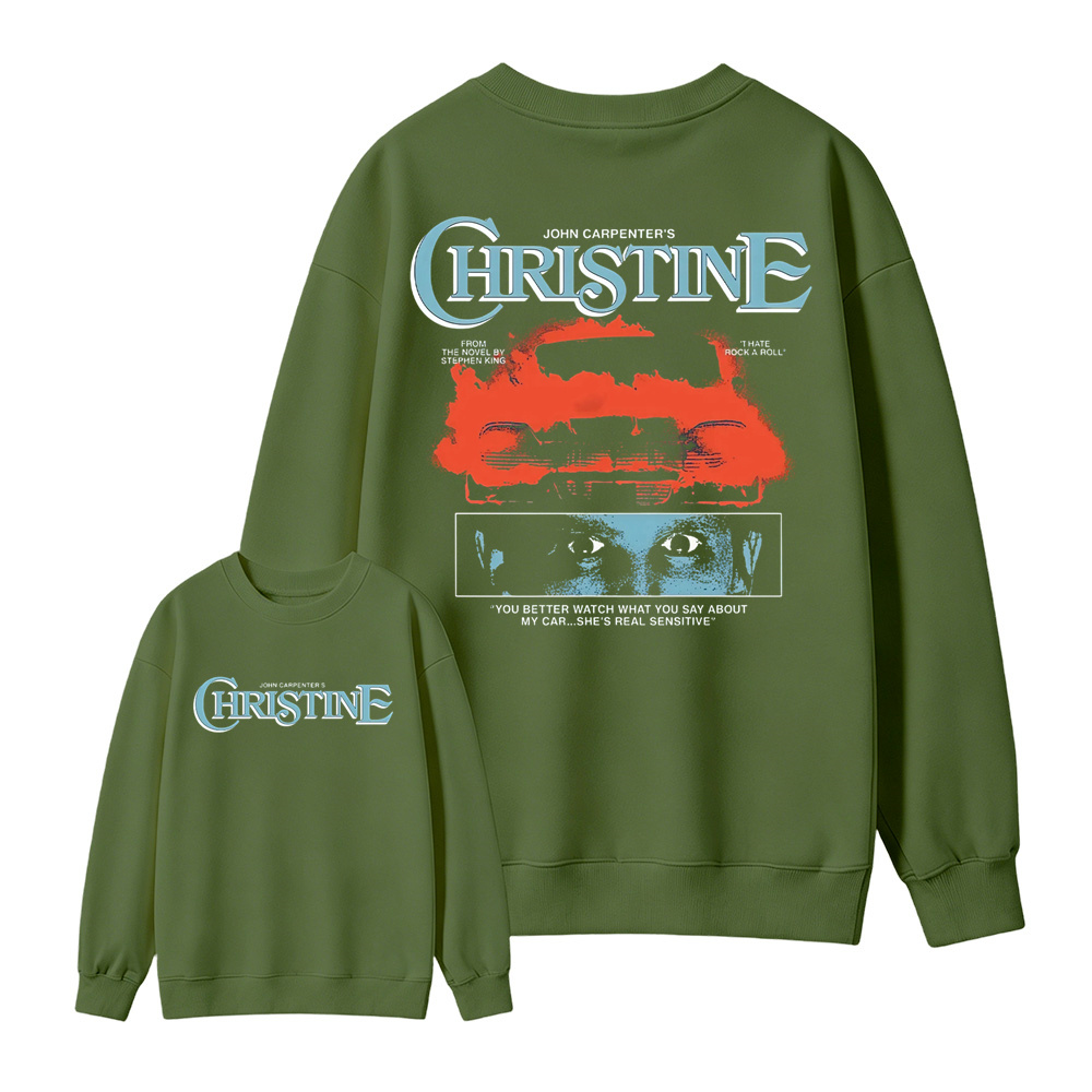 Christ1ne Inspired Retro Car Horror Movie Graphic Sweatshirt