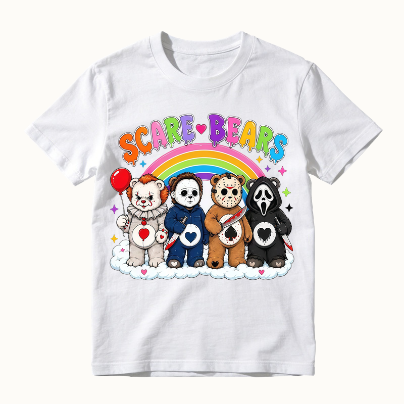 Scare Bears Cute Halloween Graphic T-Shirt