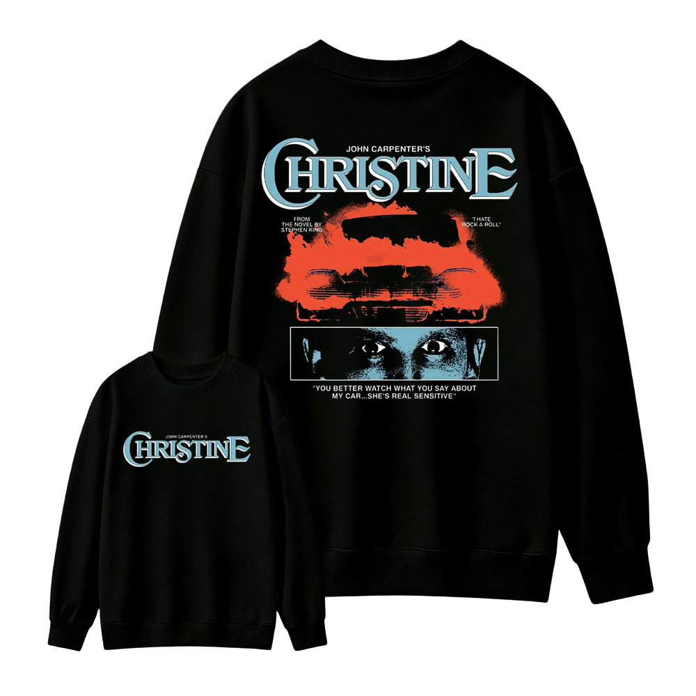 Christ1ne Inspired Retro Car Horror Movie Graphic Sweatshirt