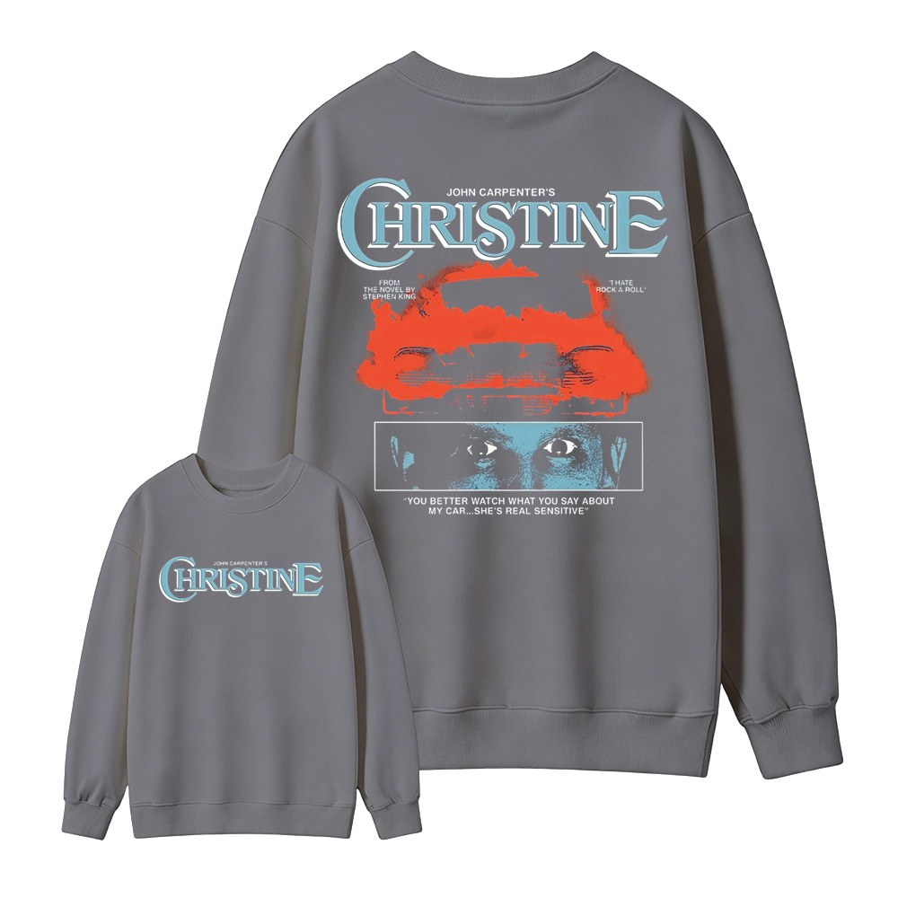 Christ1ne Inspired Retro Car Horror Movie Graphic Sweatshirt