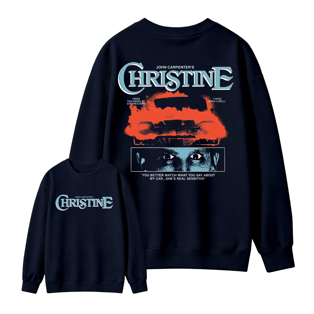 Christ1ne Inspired Retro Car Horror Movie Graphic Sweatshirt