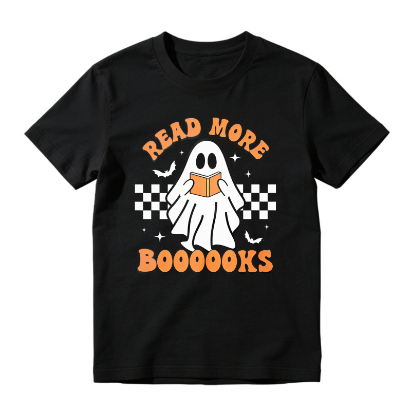 Read More Boooooks Ghost Reading Book Halloween Unisex Classic T-shirt