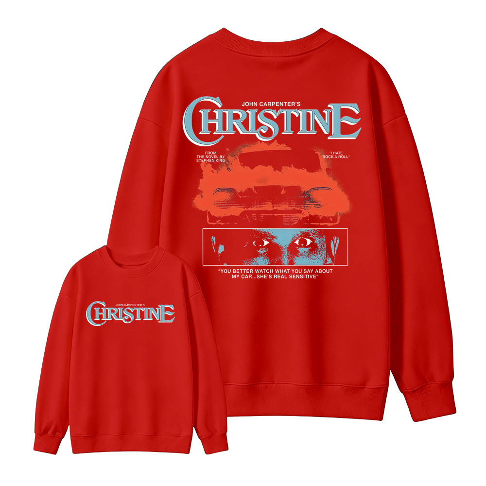 Christ1ne Inspired Retro Car Horror Movie Graphic Sweatshirt