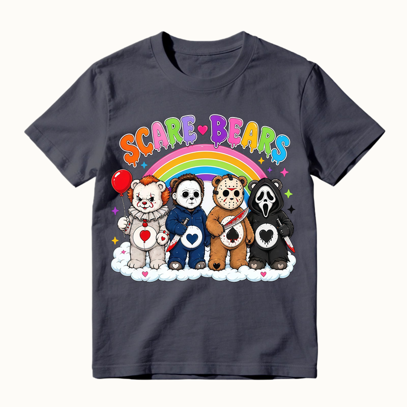 Scare Bears Cute Halloween Graphic T-Shirt