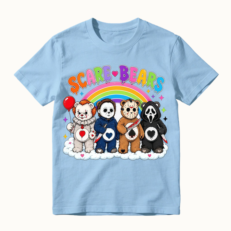 Scare Bears Cute Halloween Graphic T-Shirt