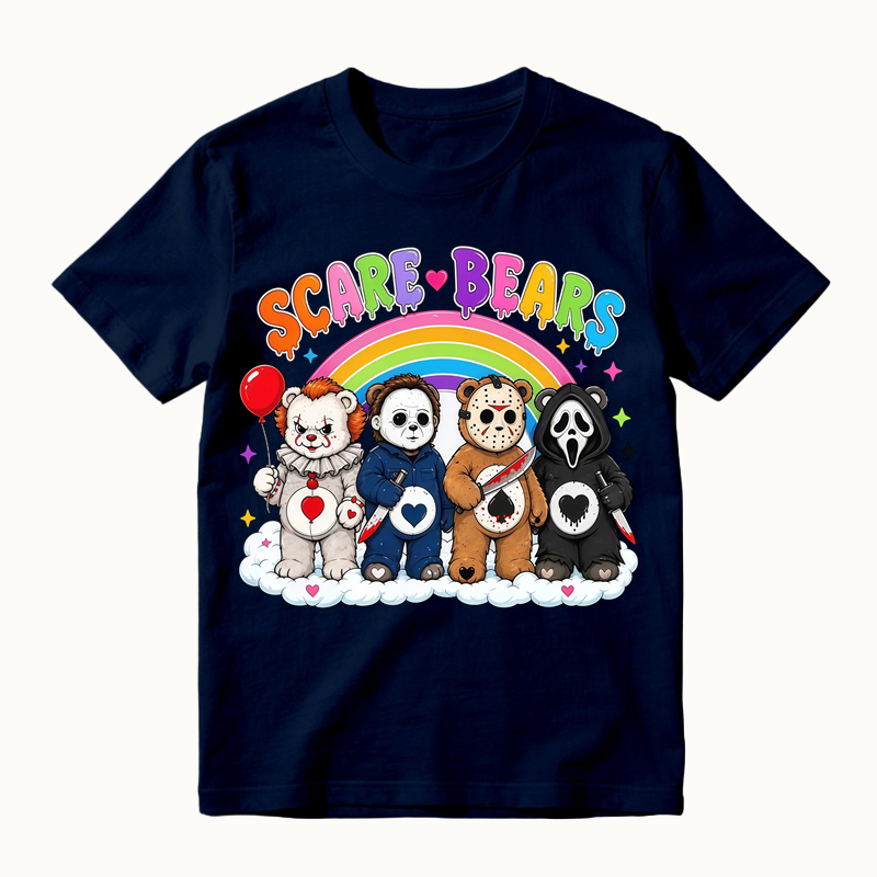 Scare Bears Cute Halloween Graphic T-Shirt