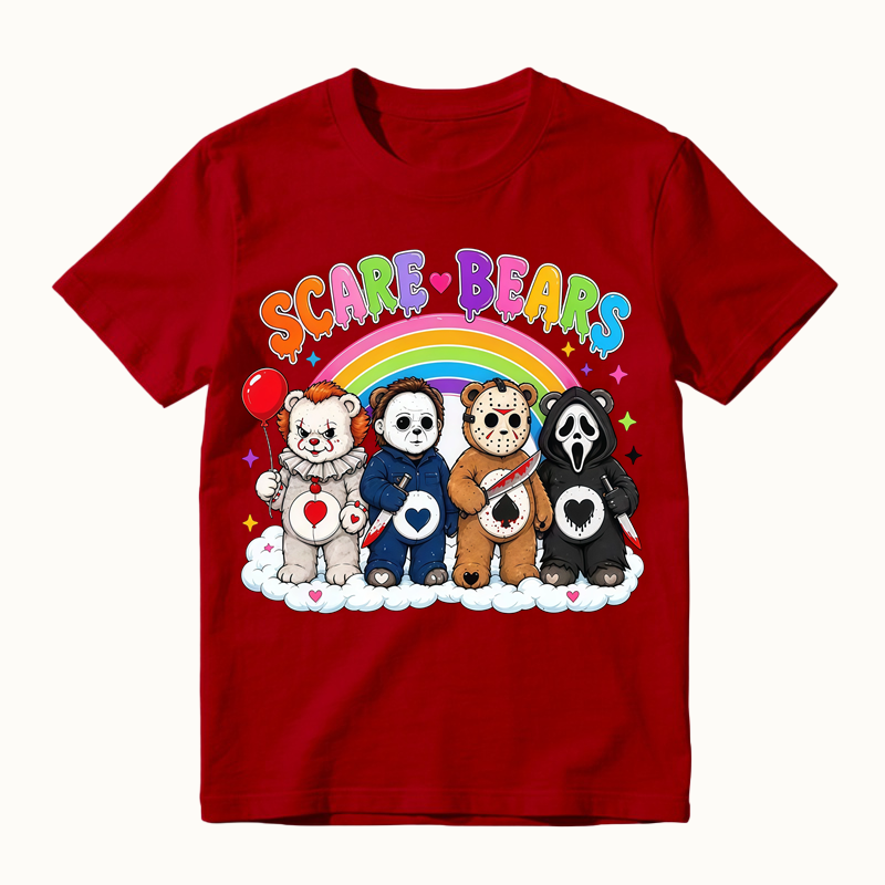 Scare Bears Cute Halloween Graphic T-Shirt