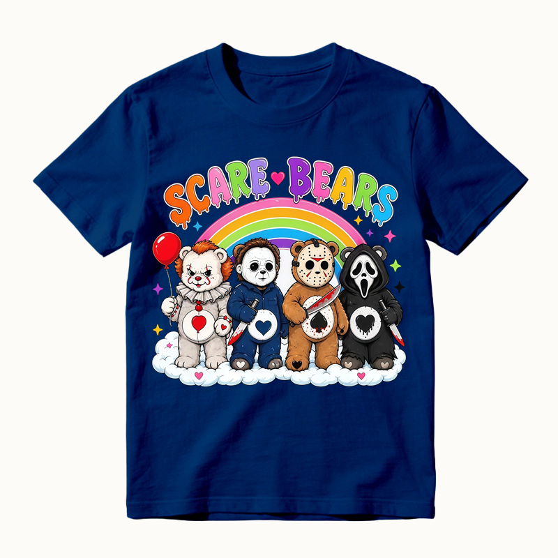 Scare Bears Cute Halloween Graphic T-Shirt